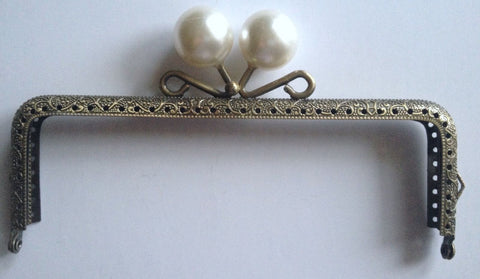 New Pearl Purse Frame Bronze Design Kiss Clasp Frame Arch Faux Hardwar –  Sweet Crafty Tools